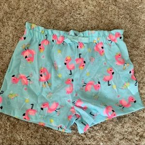 girls Flamingo Shorts
